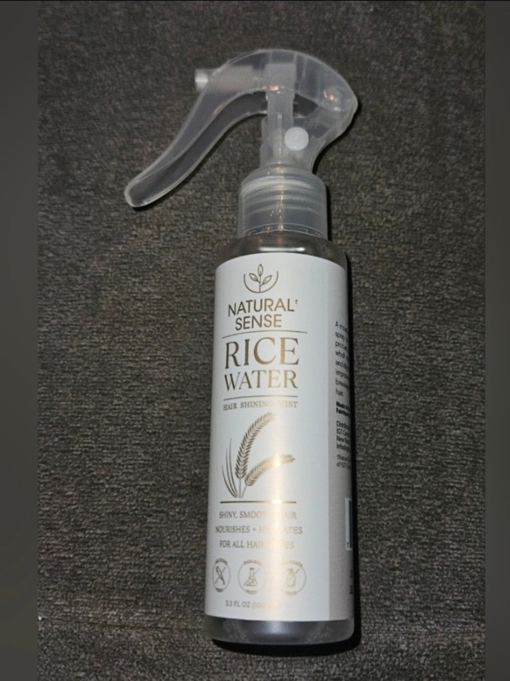 Natural Sense Rice Water Hair Shining Mist 3.3fl Oz BNIB